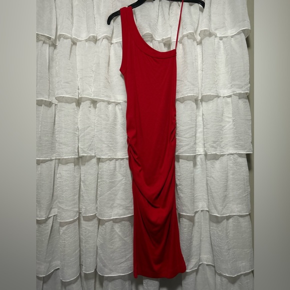 Evereve one shoulder rib dress in small - Picture 2 of 4